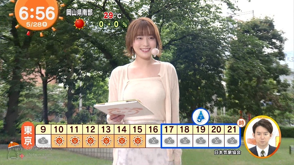 2ch：日本《闹钟电视》起用了H的天气预报姐姐