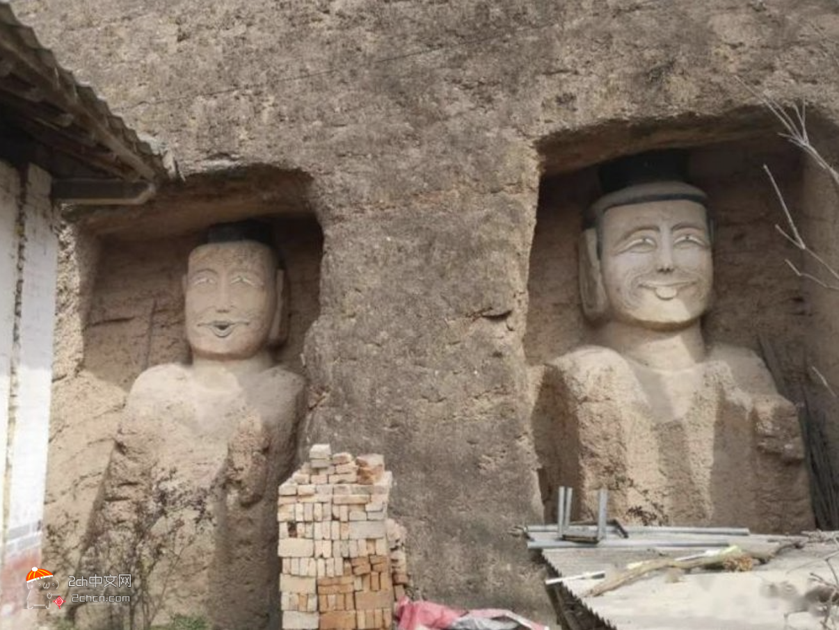 2ch：【中国】石窟佛像修缮后表情引人爆笑，负责人「以前就是这样的」