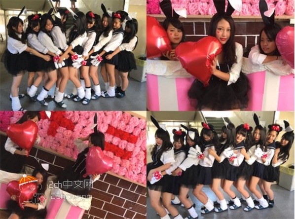 2ch：日本女子高中文化祭的“兔女郎咖啡店”wwww