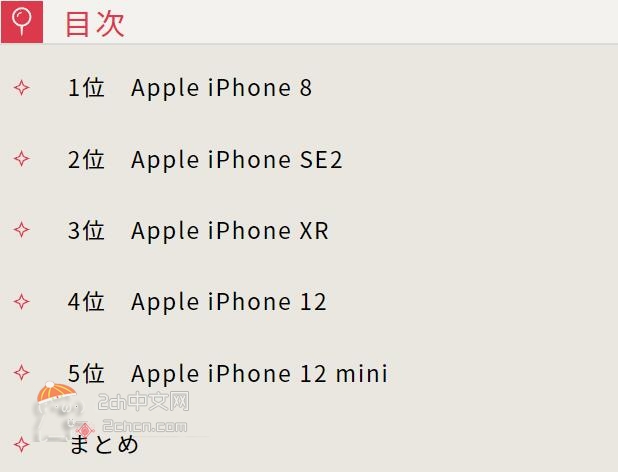 2ch：【悲报】日本的二手手机排行榜太糟糕了